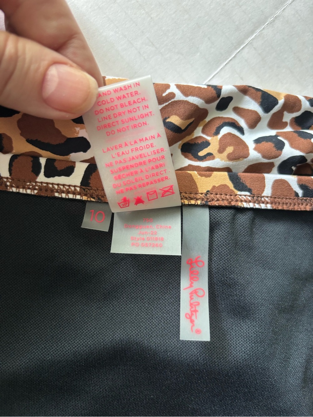 Lilly Pulitzer Valyn Animal Print High Rise Bikini Bottom Only Women’s 10 NWOT - Picture 9 of 12